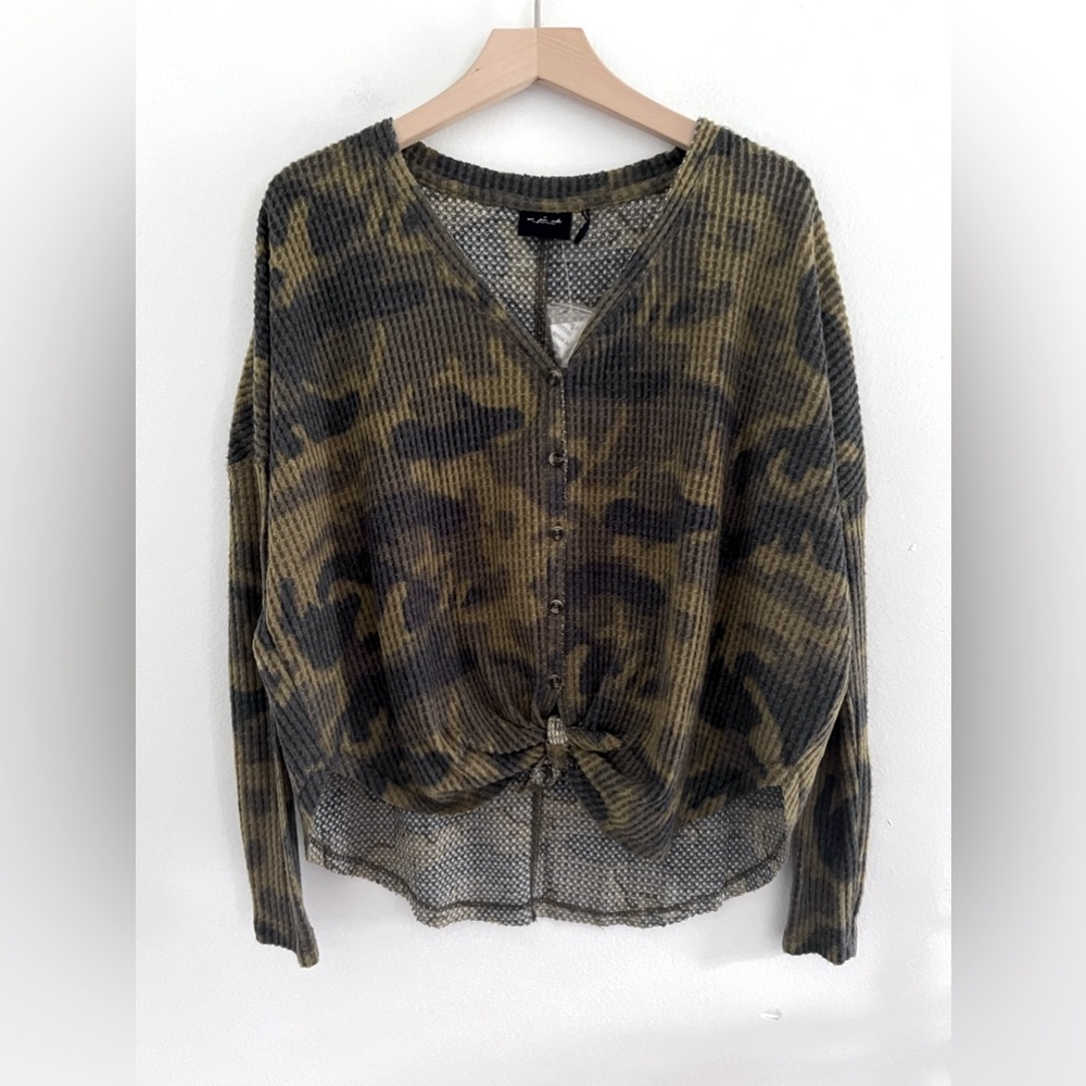 Out From Under Urban Outfitters Camo Top